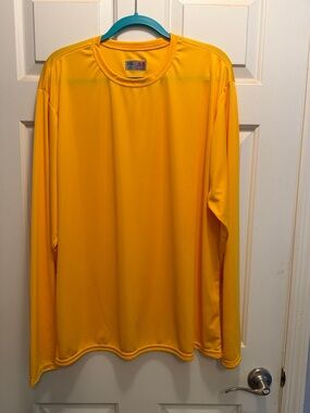 Men's Long Sleeve Performance Tee - Bright Yellow